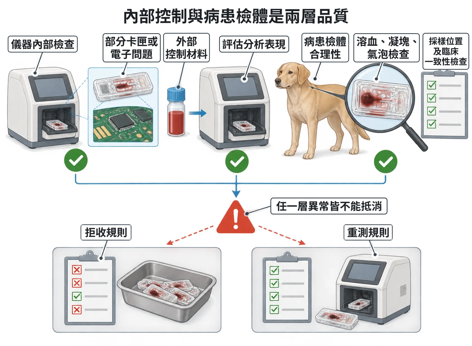內部控制與病患檢體是兩層品質教學插圖