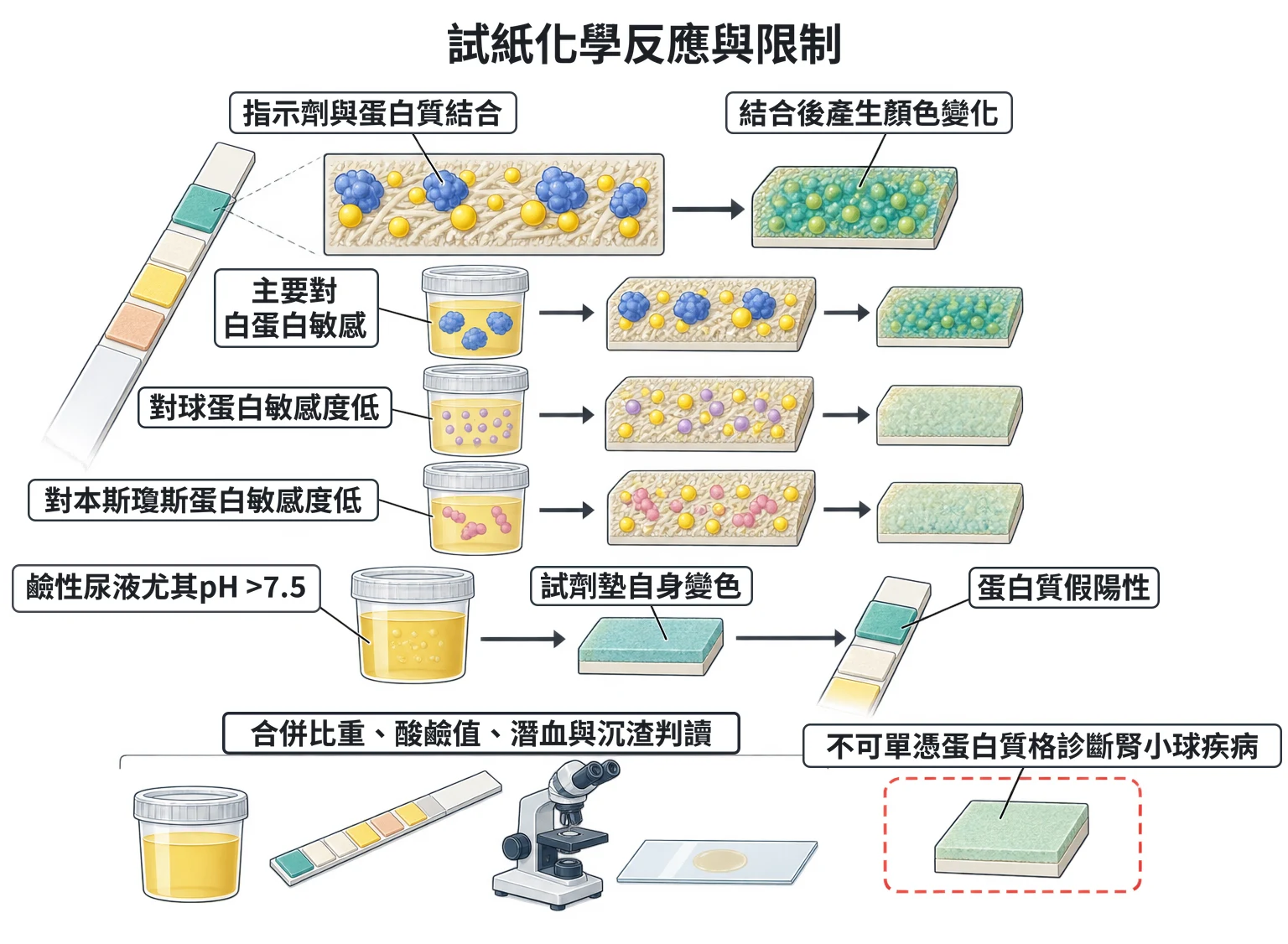 試紙化學反應與限制教學插圖
