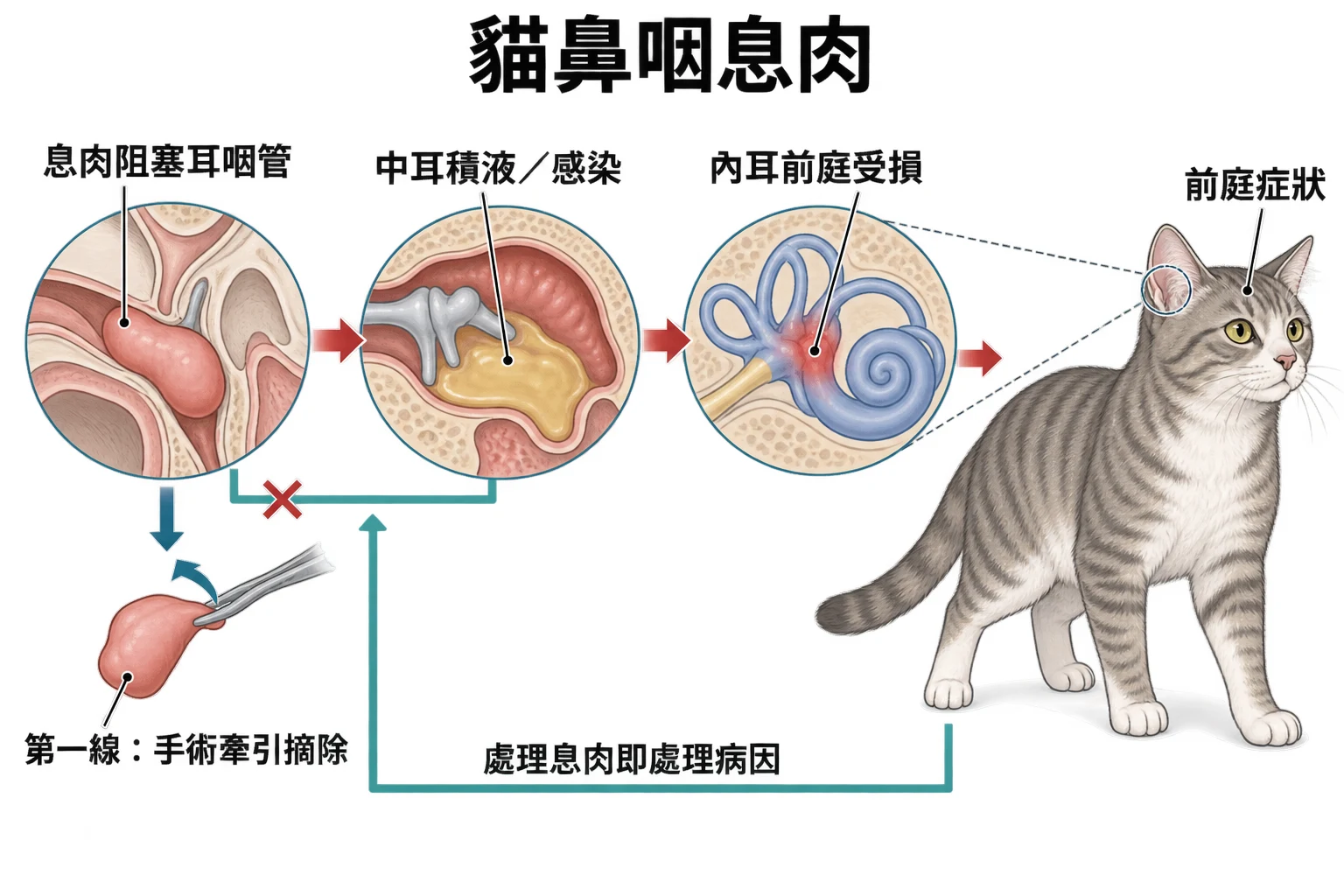 貓鼻咽息肉教學插圖