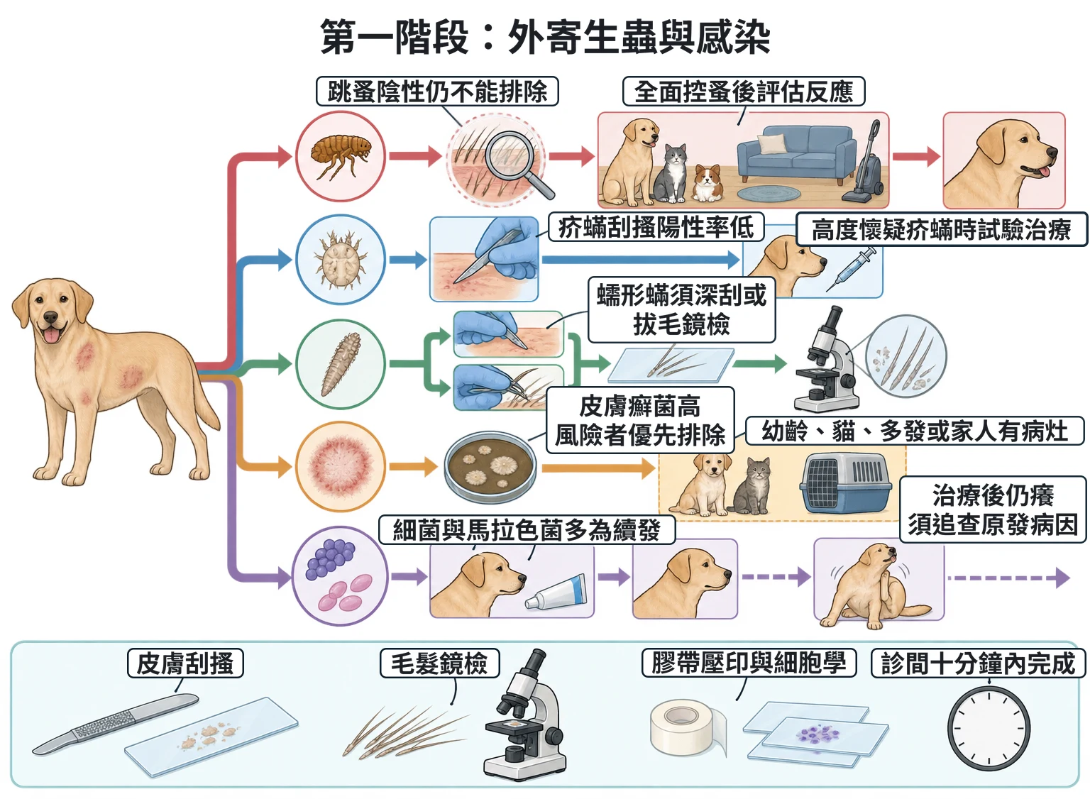 第一階段:外寄生蟲與感染教學插圖