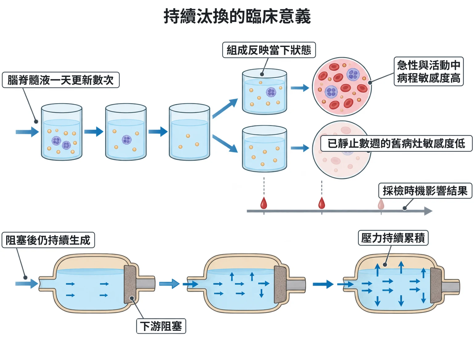 持續汰換的臨床意義教學插圖