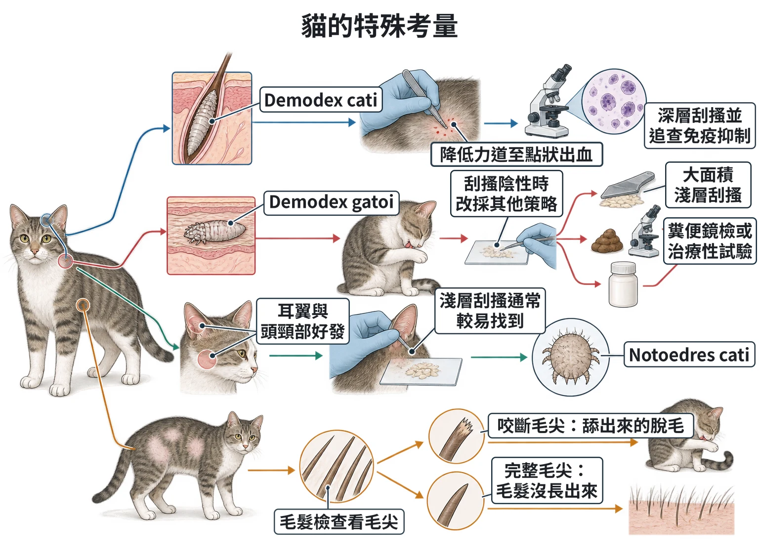 貓的特殊考量教學插圖