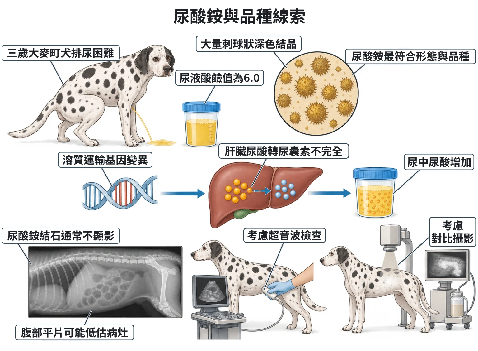 尿酸銨與品種線索教學插圖