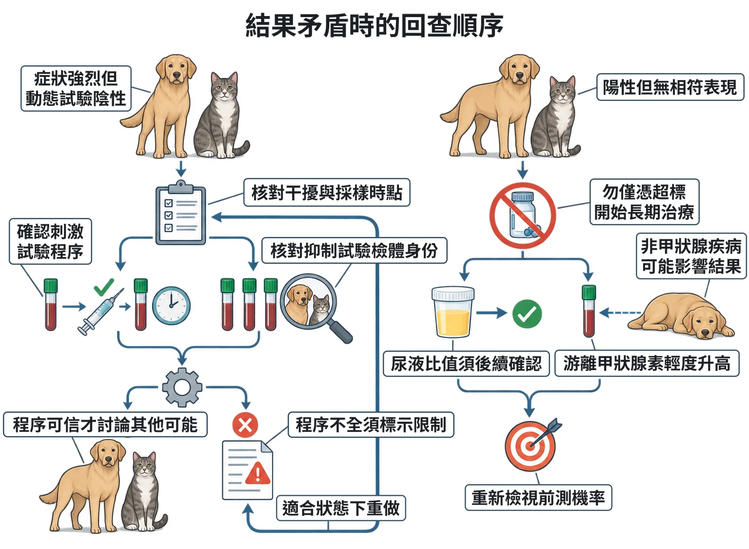結果矛盾時的回查順序教學插圖