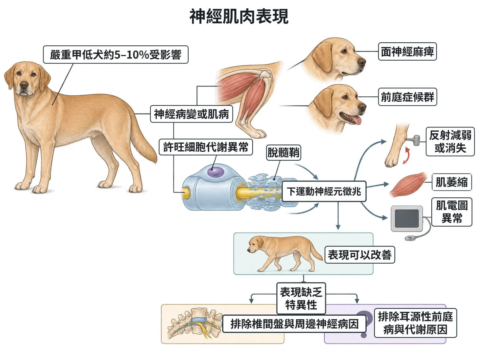 神經肌肉表現教學插圖