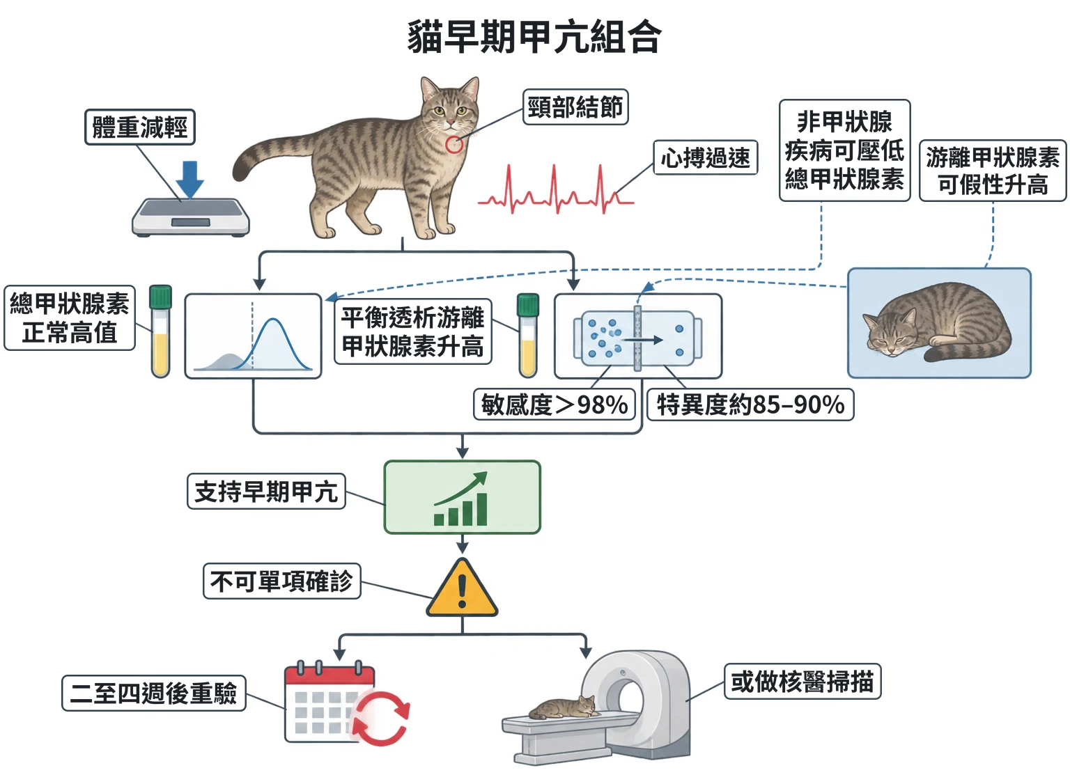 貓早期甲亢組合教學插圖