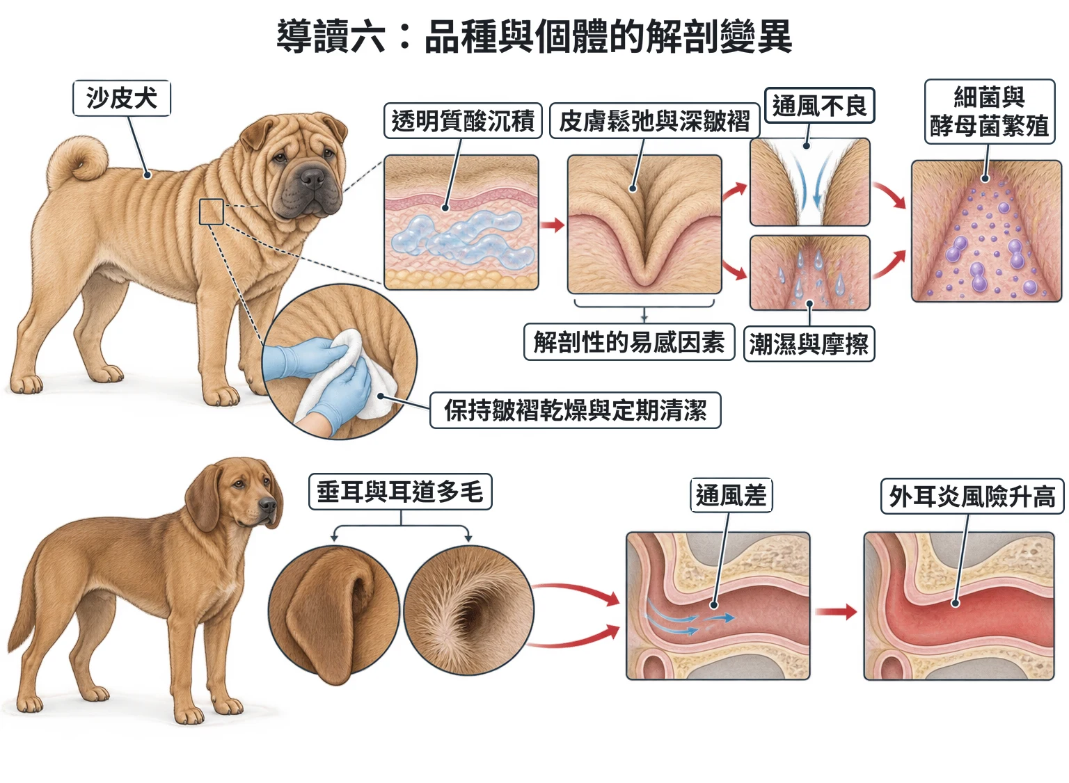 導讀六:品種與個體的解剖變異教學插圖