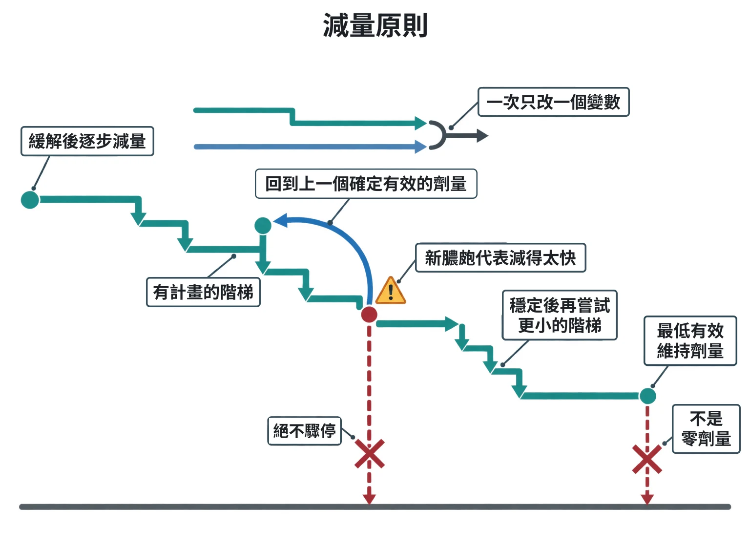 減量原則教學插圖