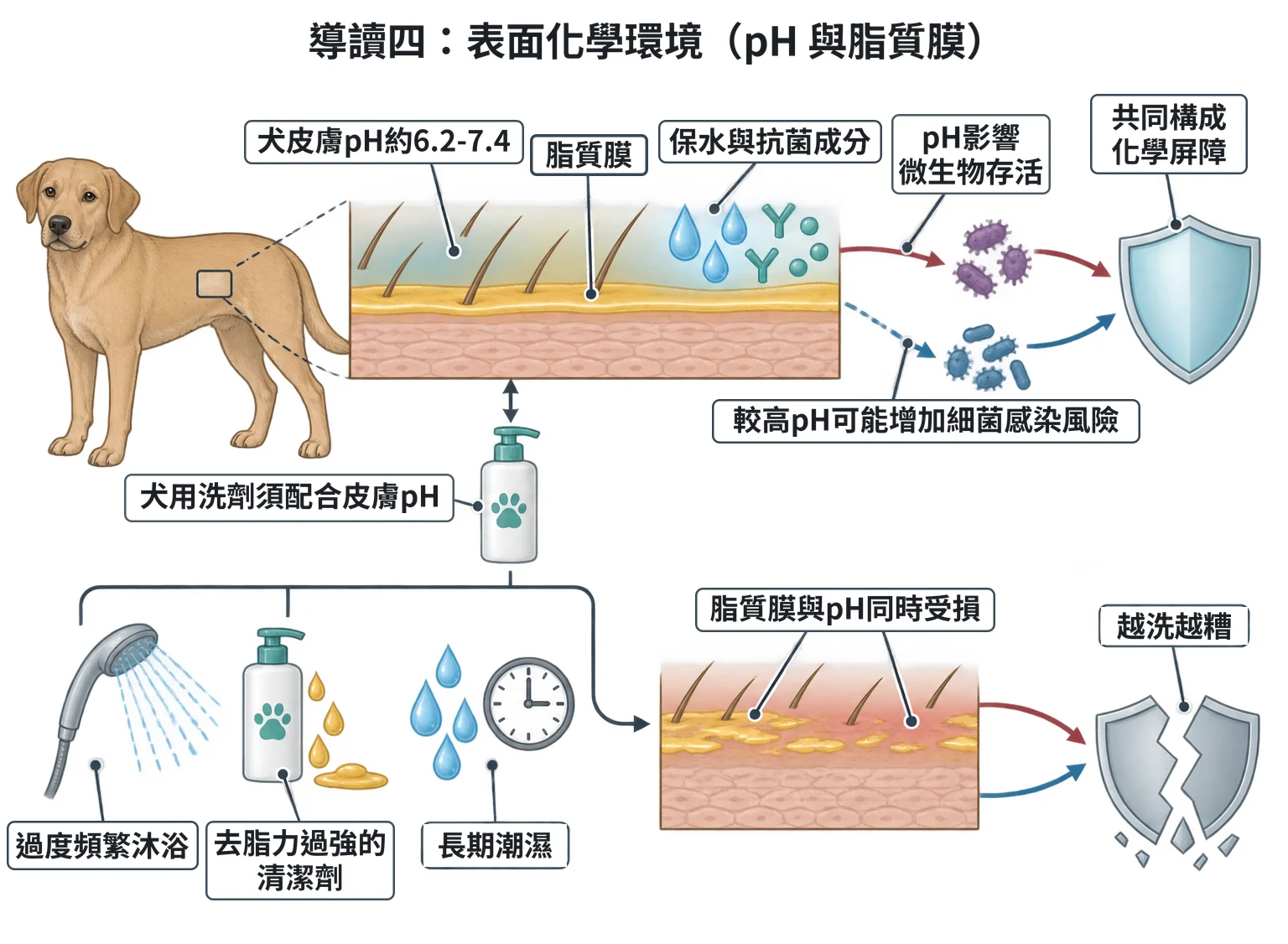 導讀四:表面化學環境(pH 與脂質膜)教學插圖