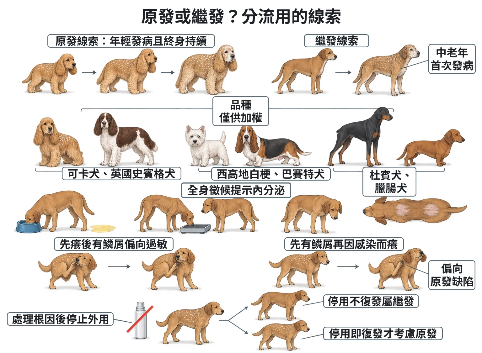 原發或繼發?分流用的線索教學插圖