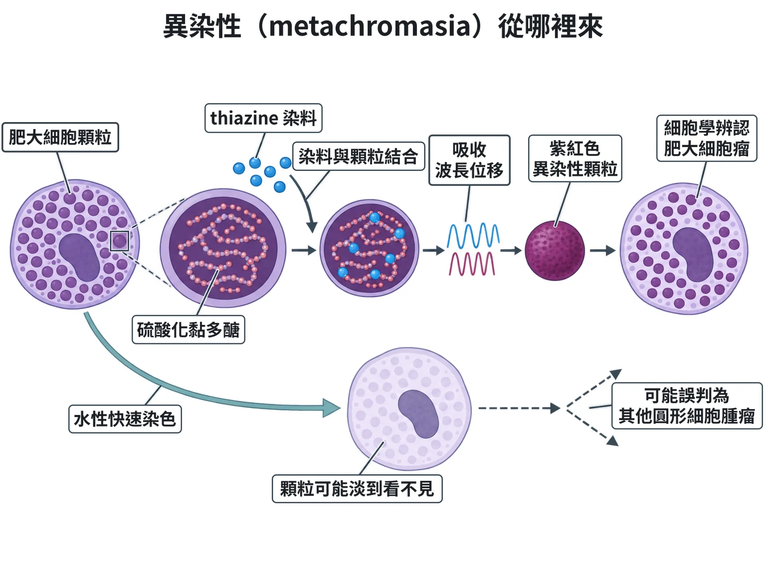 異染性(metachromasia)從哪裡來教學插圖