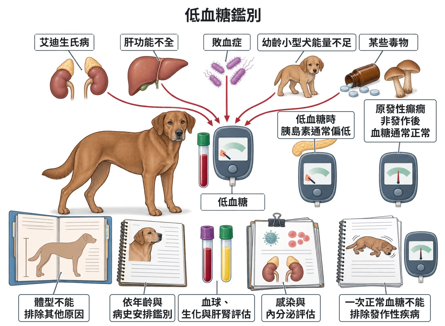 低血糖鑑別教學插圖