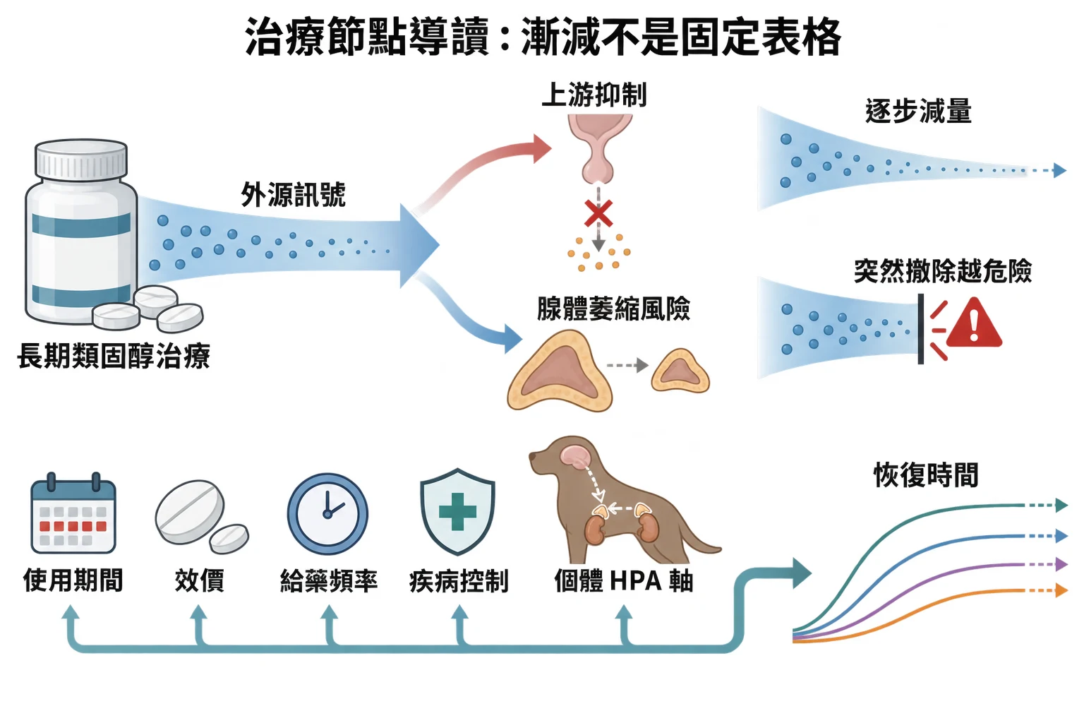治療節點導讀:漸減不是固定表格教學插圖