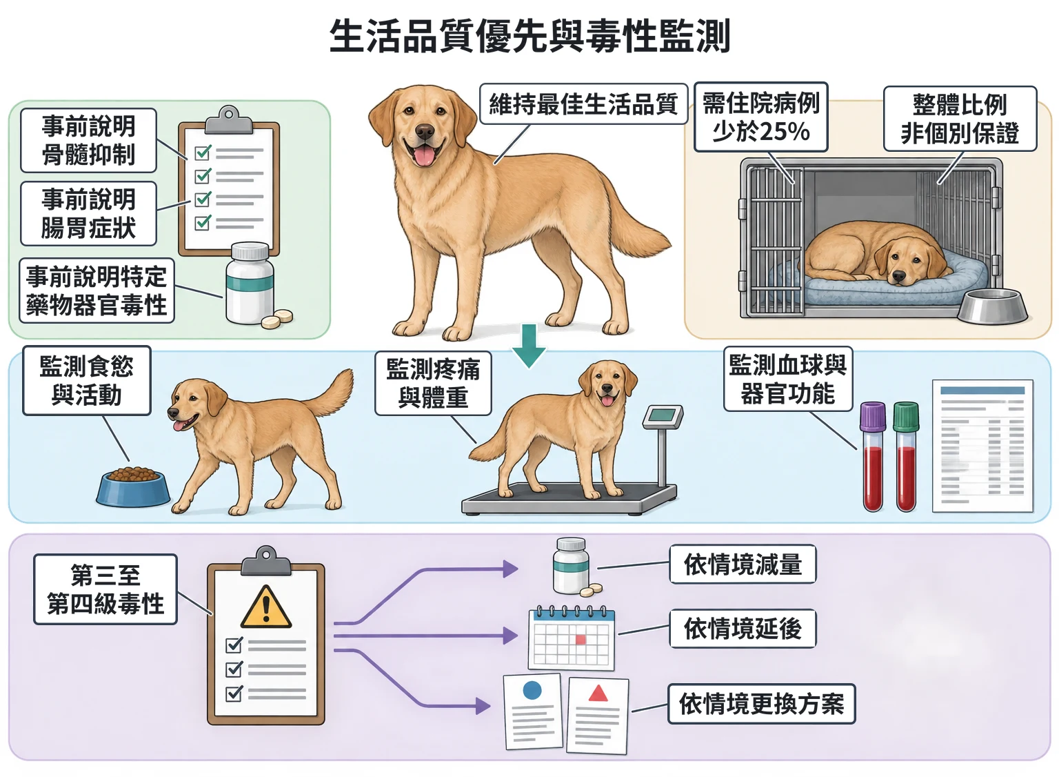 生活品質優先與毒性監測教學插圖