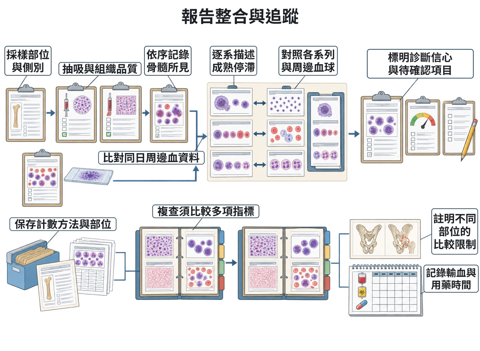 報告整合與追蹤教學插圖