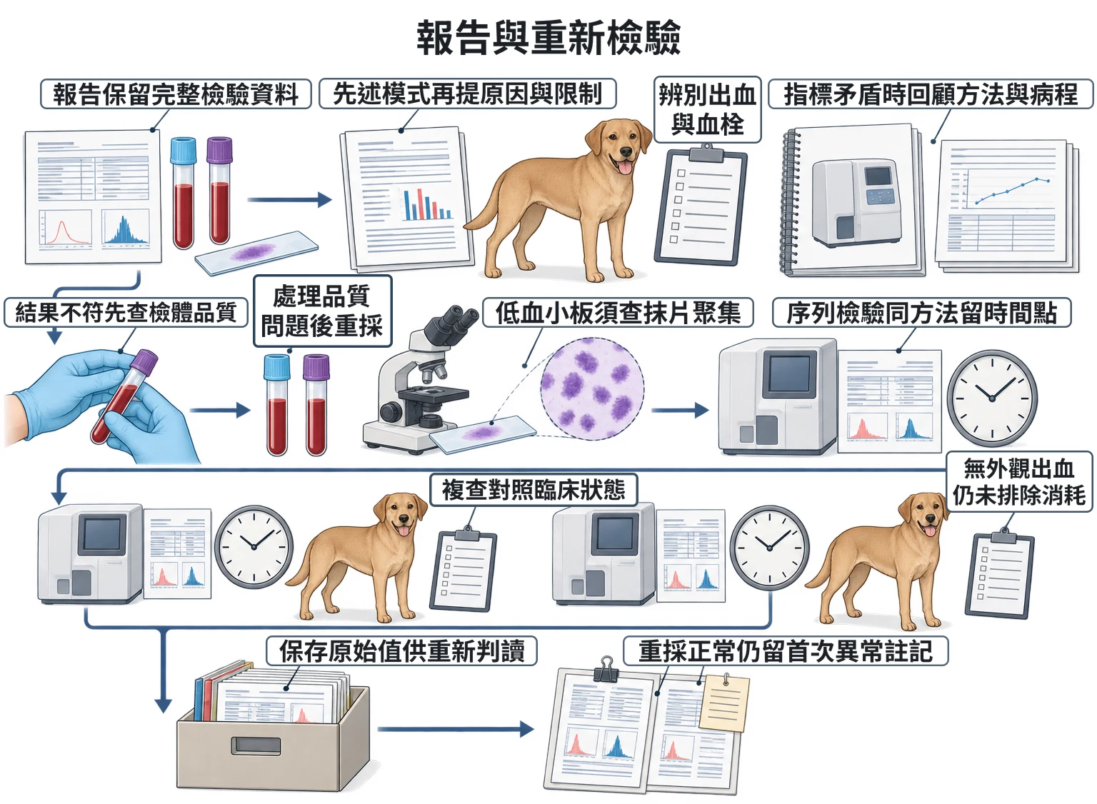 報告與重新檢驗教學插圖
