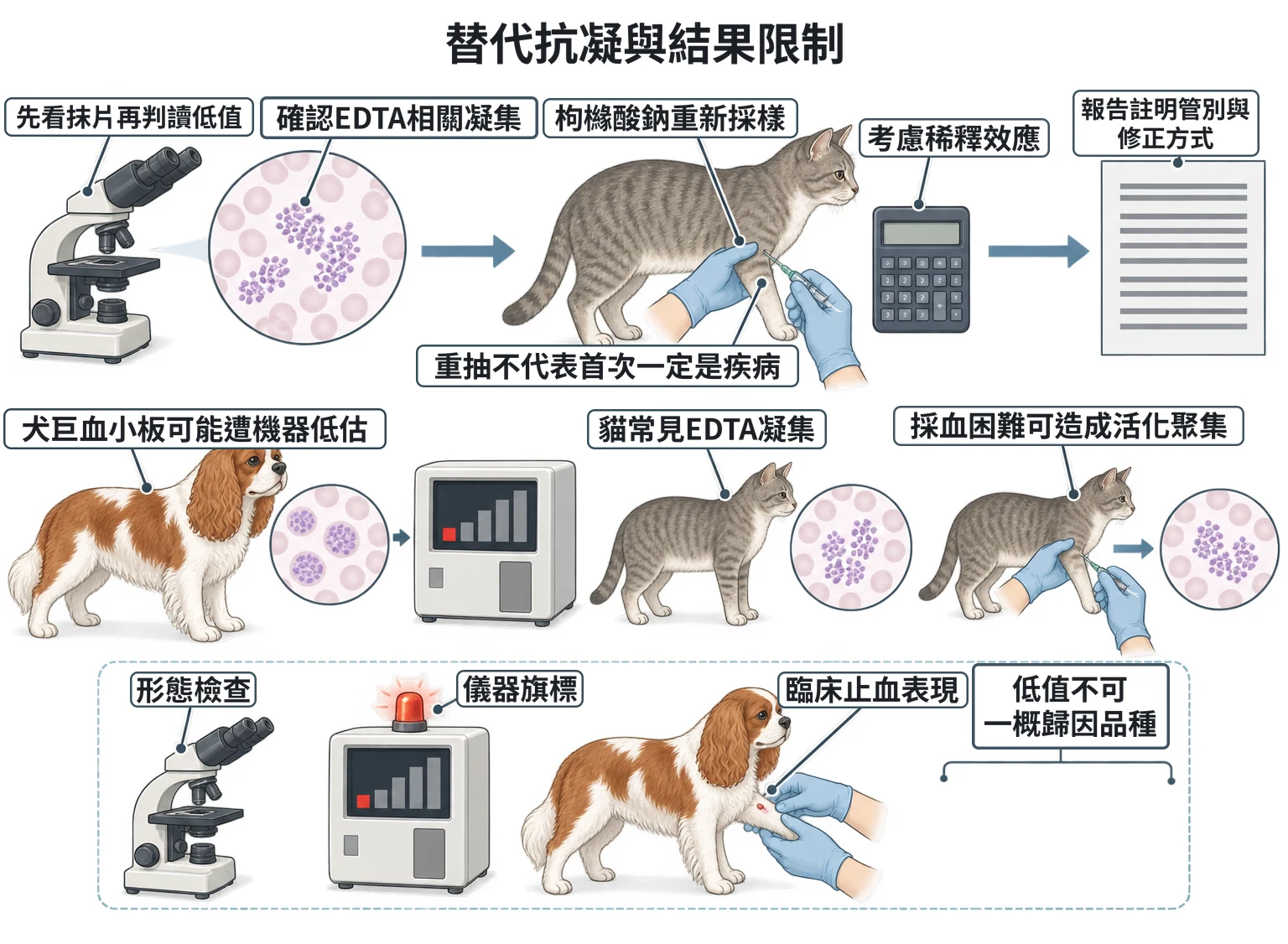 替代抗凝與結果限制教學插圖