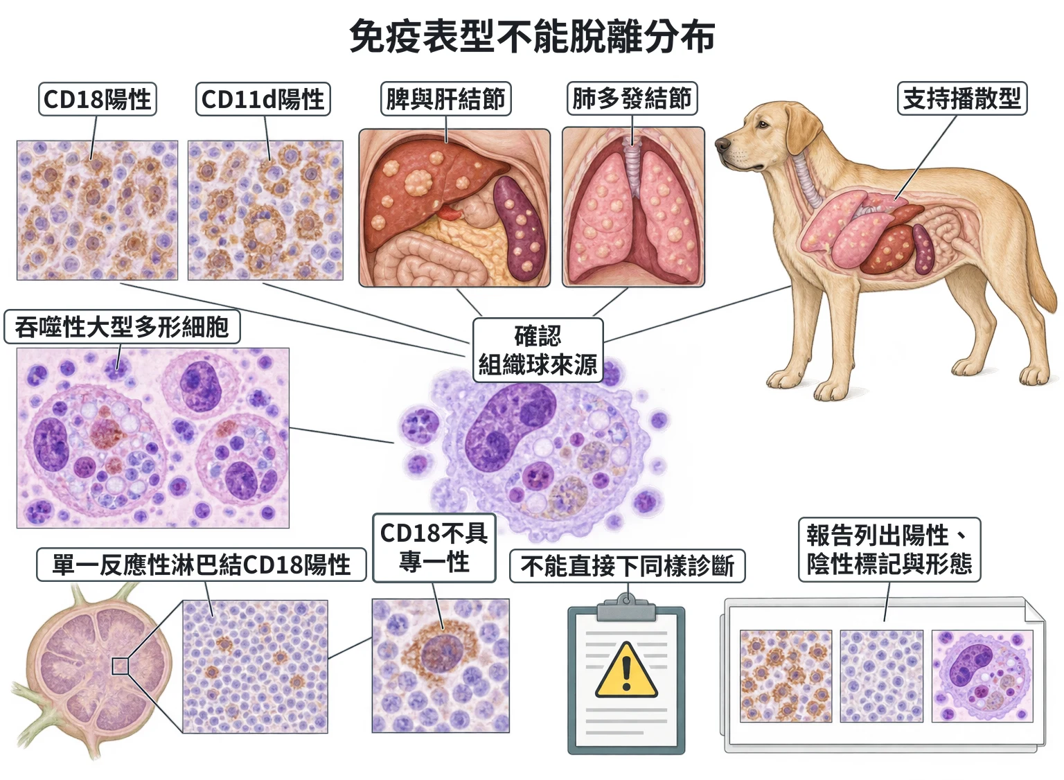 免疫表型不能脫離分布教學插圖