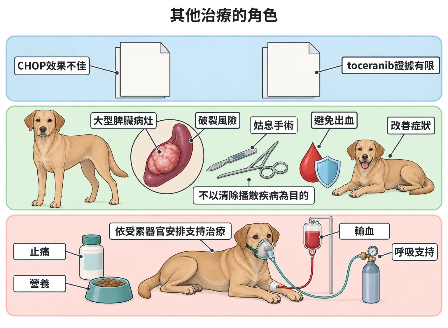 其他治療的角色教學插圖