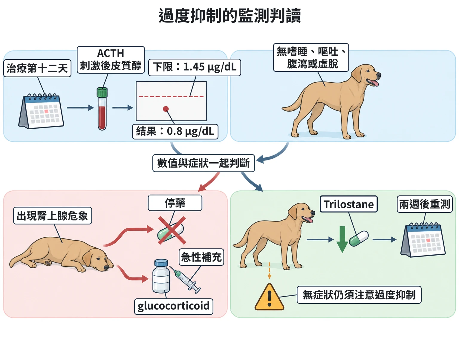 過度抑制的監測判讀教學插圖