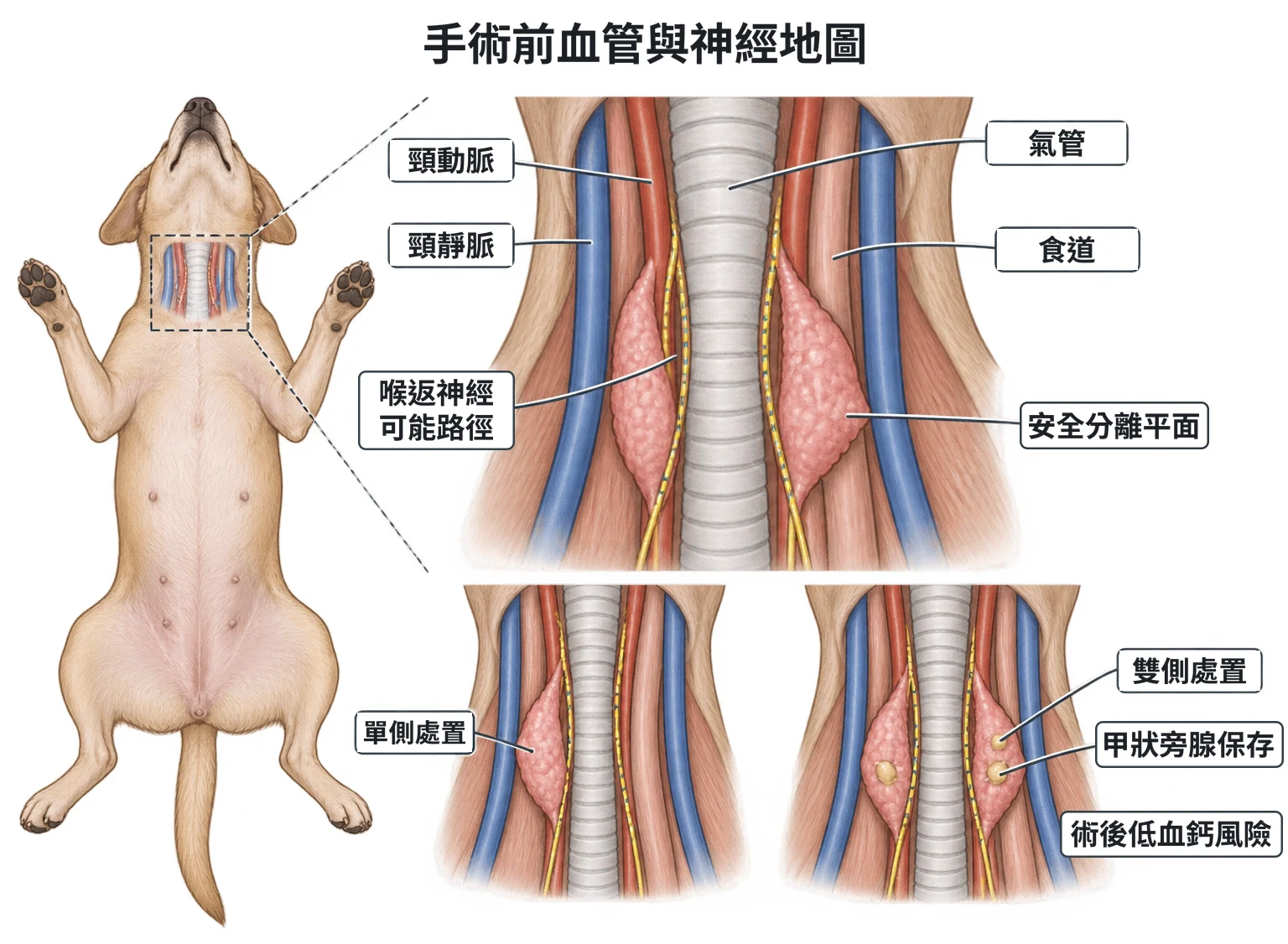 手術前血管與神經地圖教學插圖