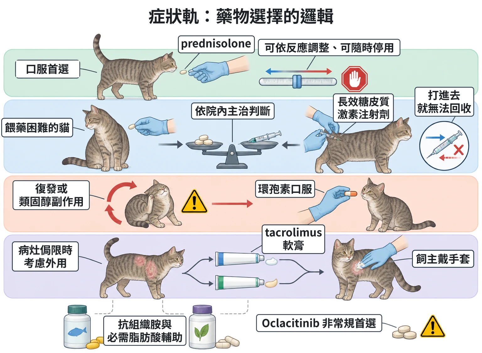 症狀軌:藥物選擇的邏輯教學插圖