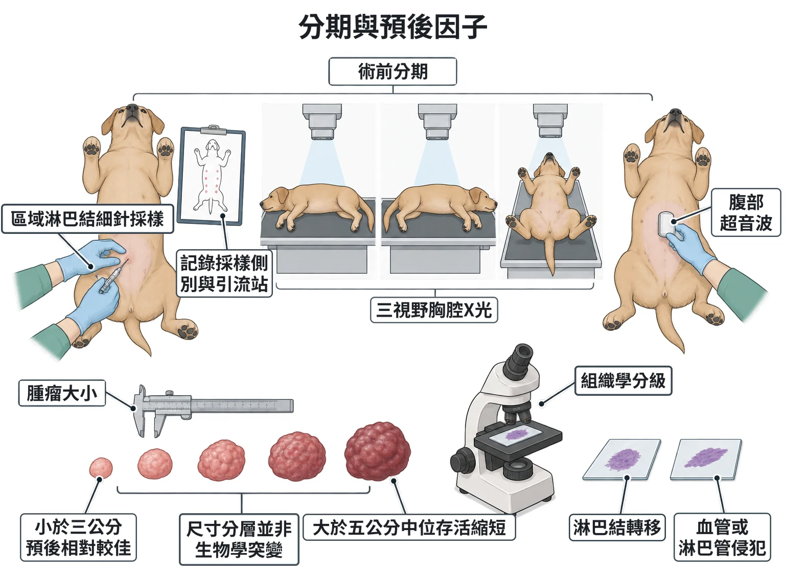 分期與預後因子教學插圖