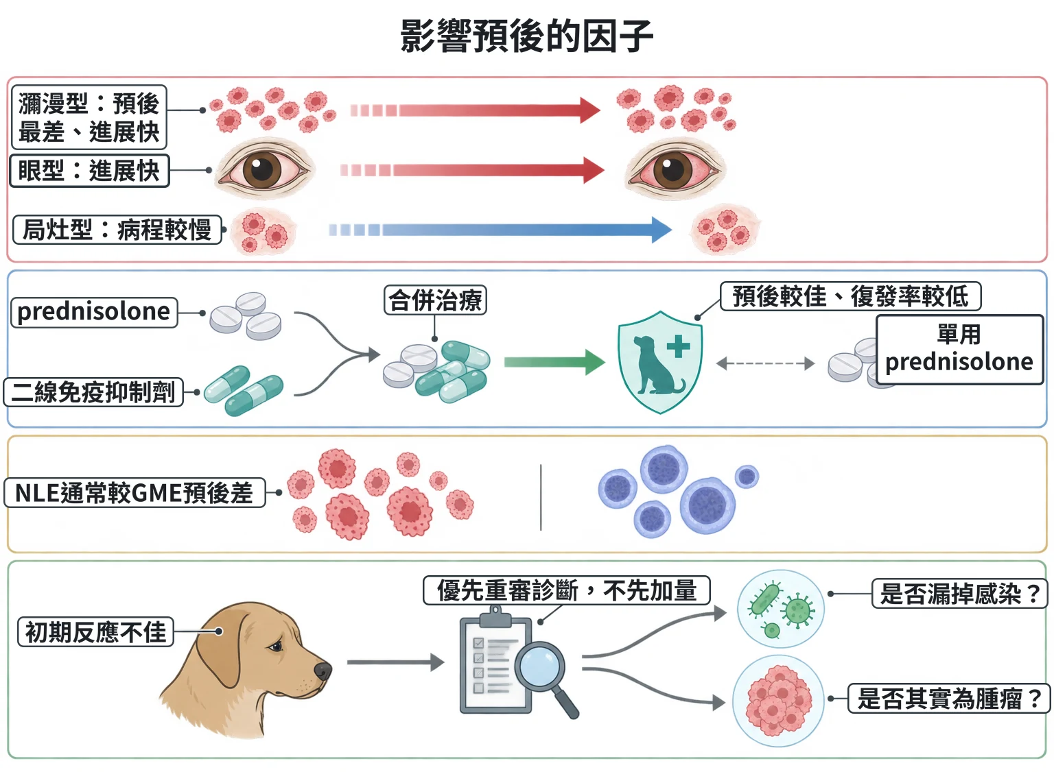 影響預後的因子教學插圖