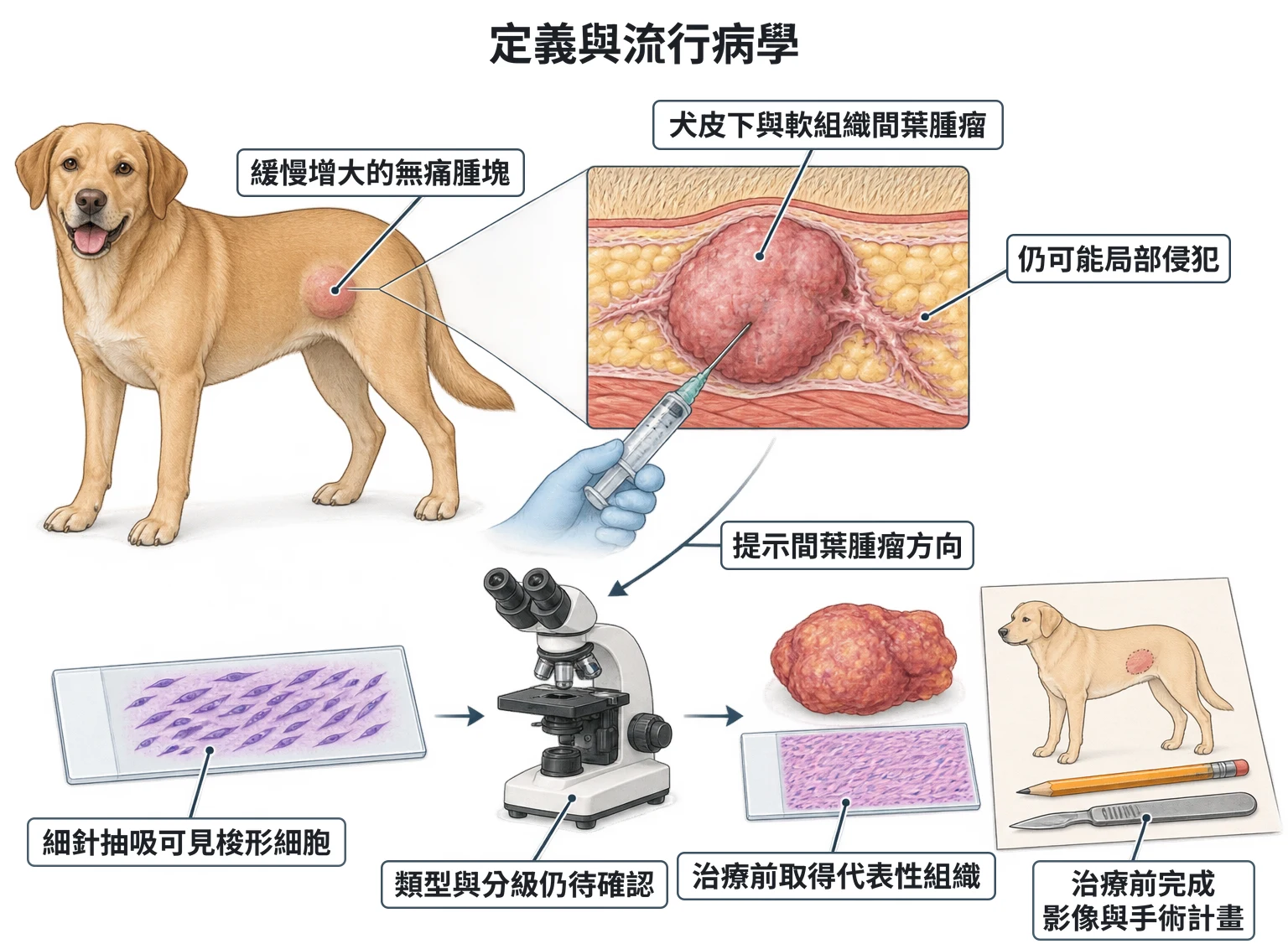 定義與流行病學教學插圖