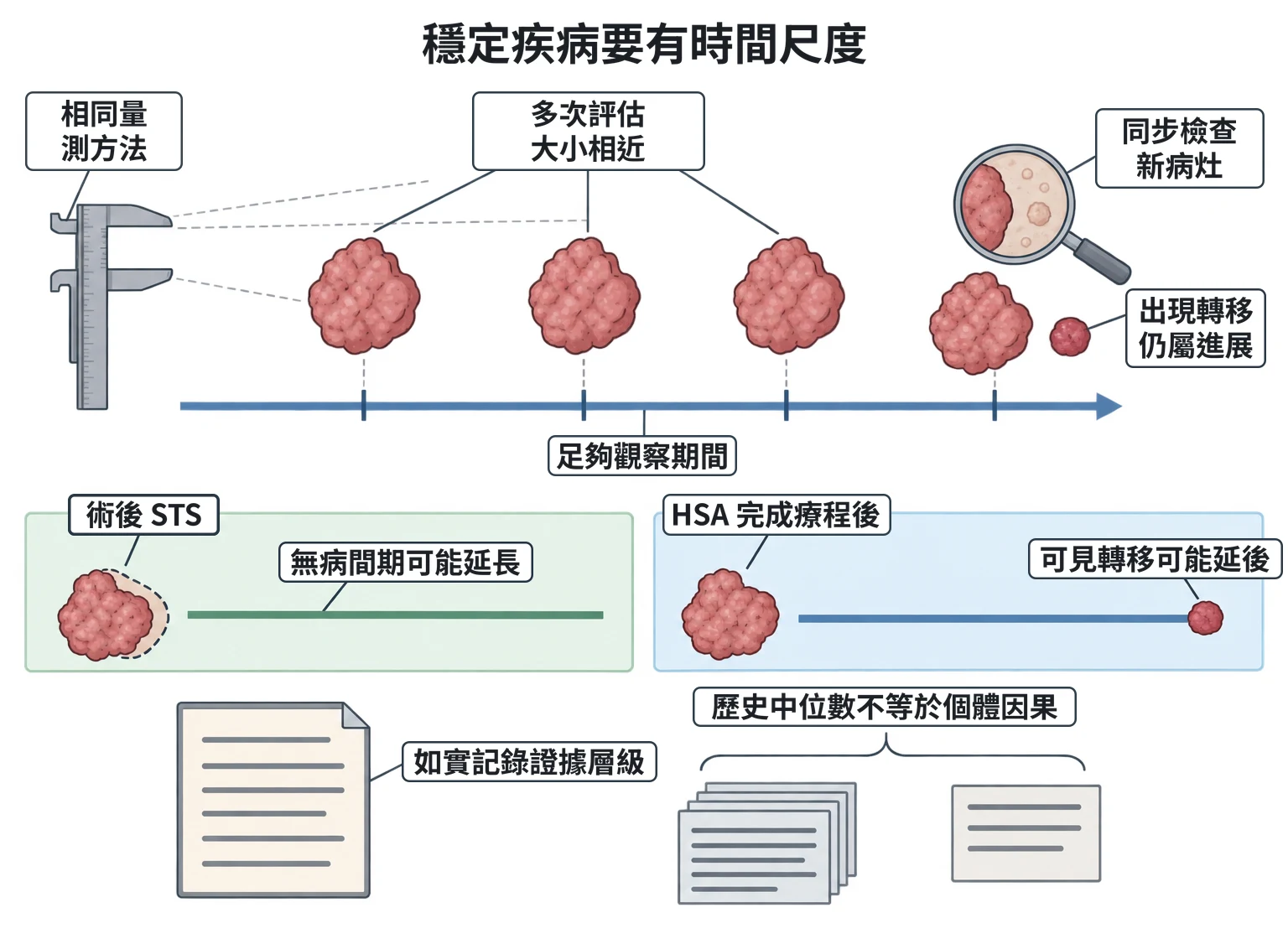 穩定疾病要有時間尺度教學插圖