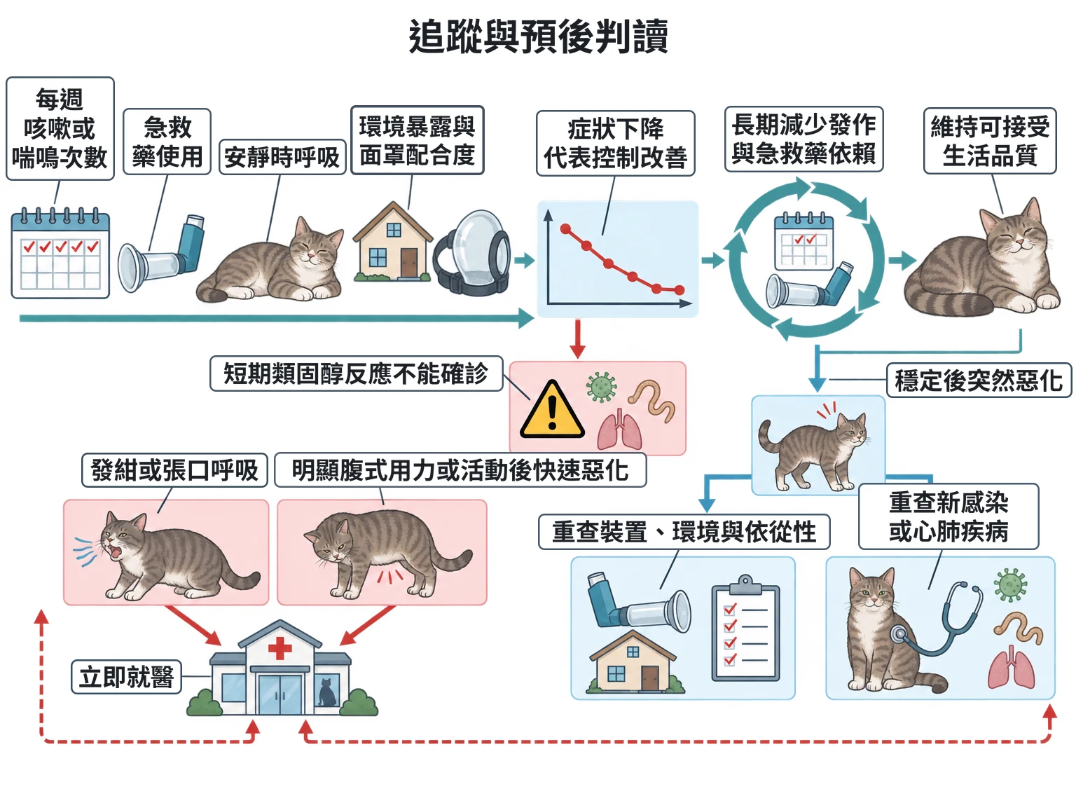 追蹤與預後判讀教學插圖