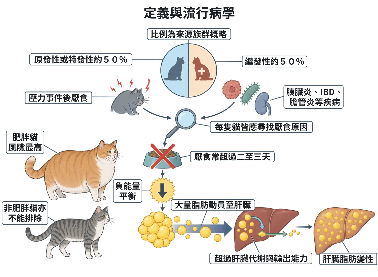 定義與流行病學教學插圖