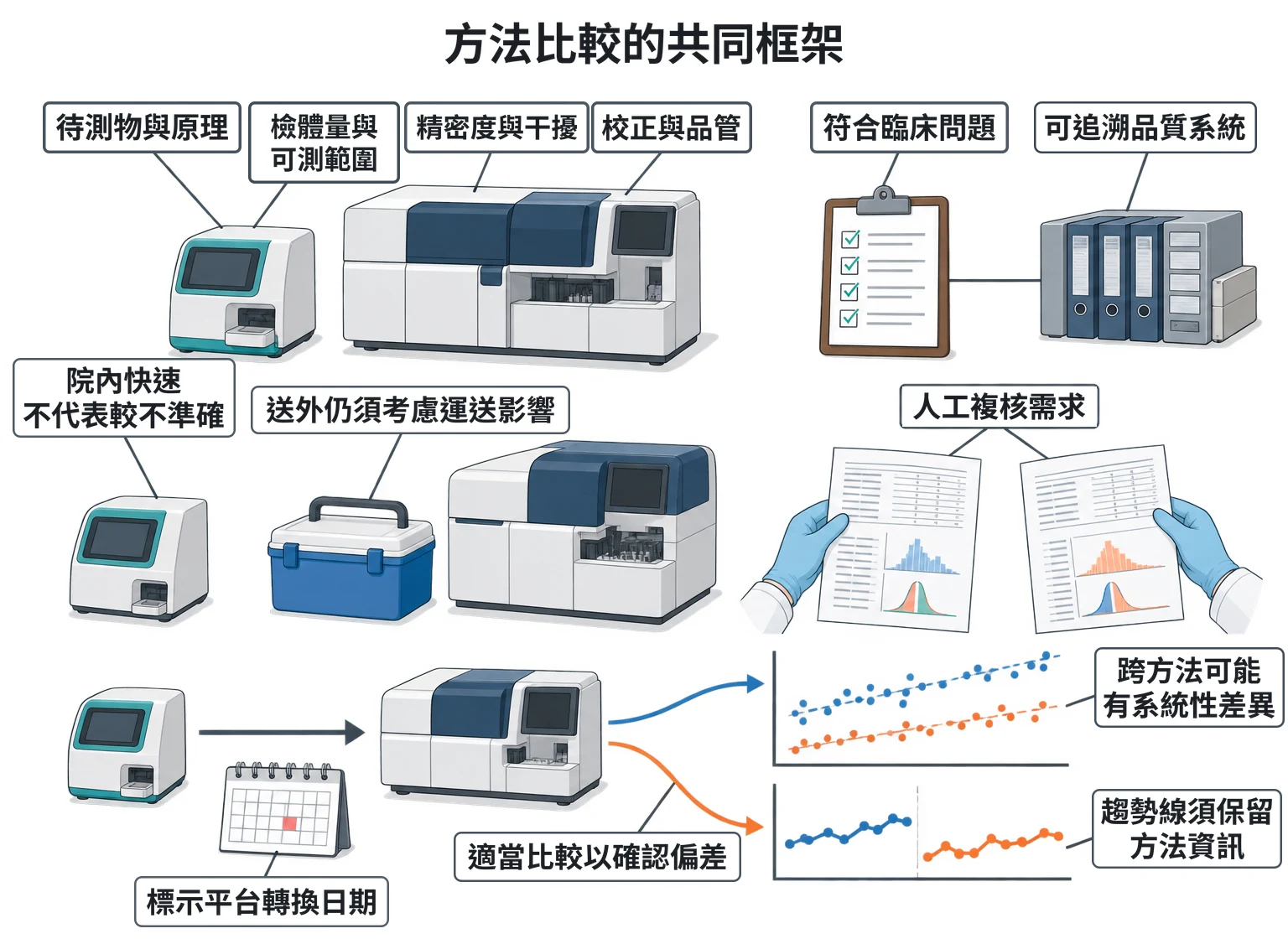 方法比較的共同框架教學插圖