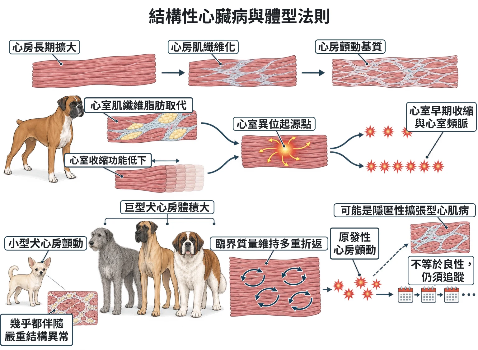 結構性心臟病與體型法則教學插圖