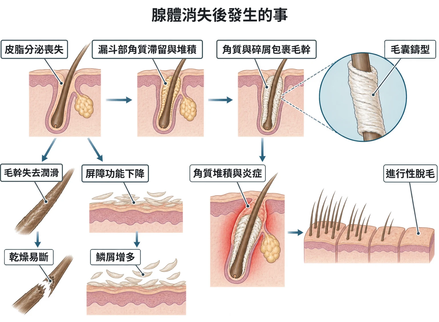 腺體消失後發生的事教學插圖