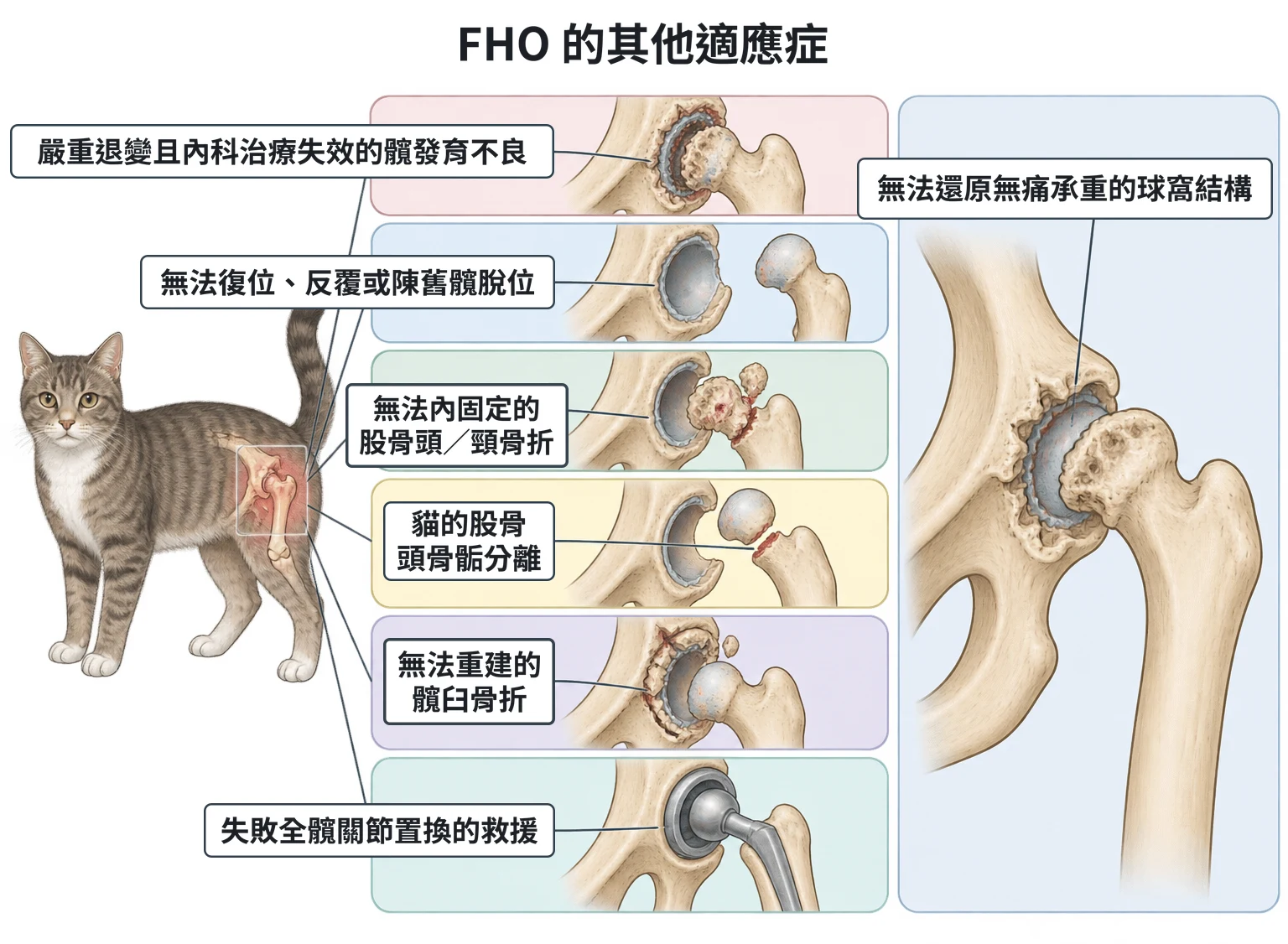 FHO 的其他適應症教學插圖