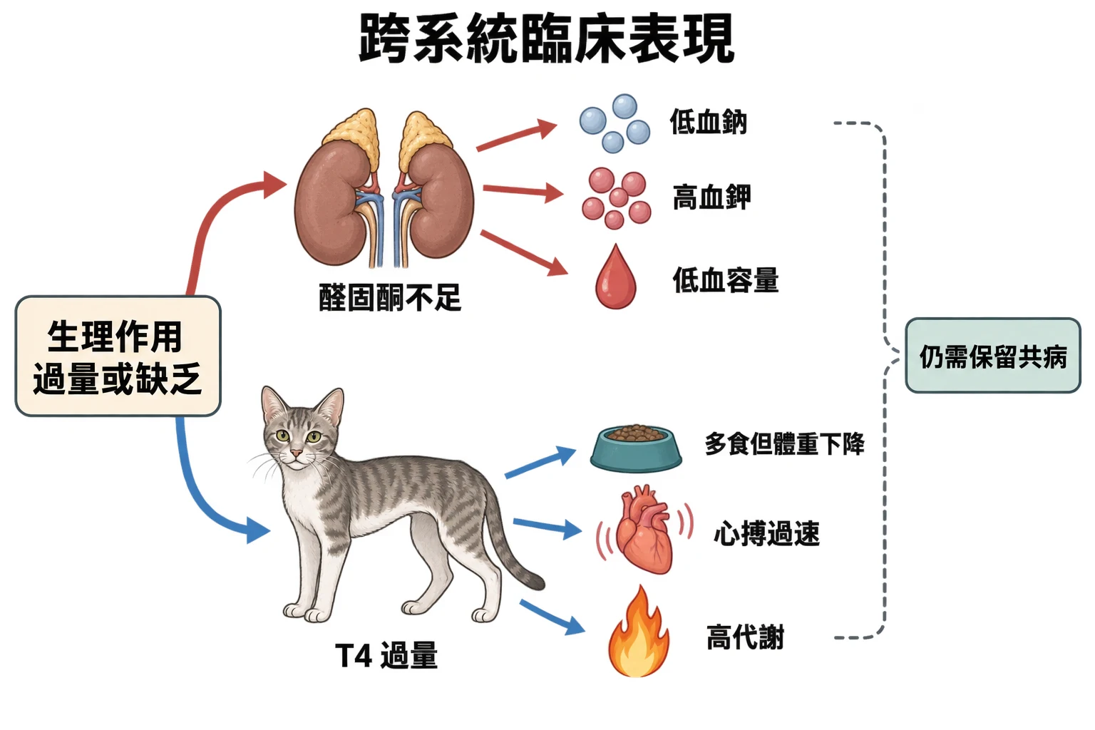 跨系統臨床表現教學插圖