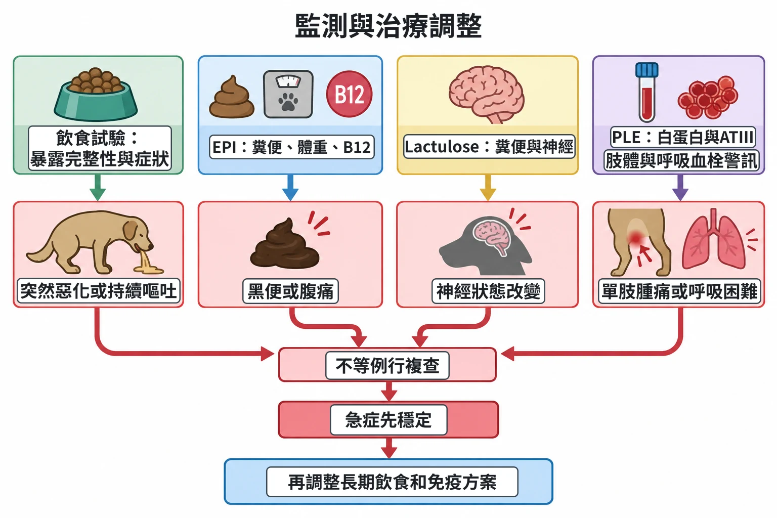 監測與治療調整教學插圖